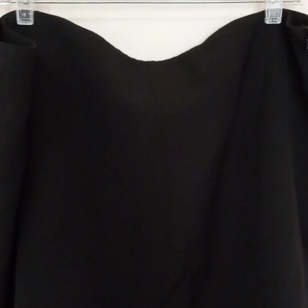 Mynt 1792 Black New Knee Length Lace Trim Skirt Size 22W - Picture 2 of 3
